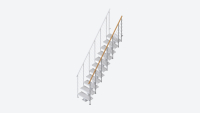 Extra staircase railing STYLE 6 White RAL 9016 Test123