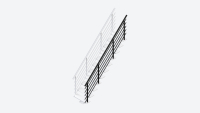 Stair banister PURE SYDNEY White RAL 9016 Test123